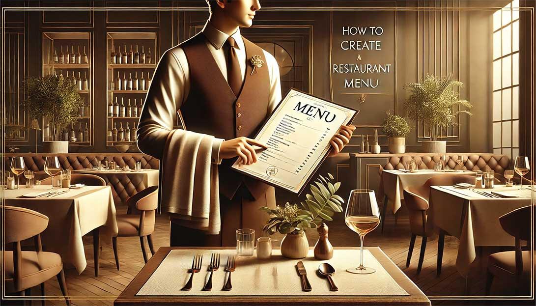 How to create a restaurant menu